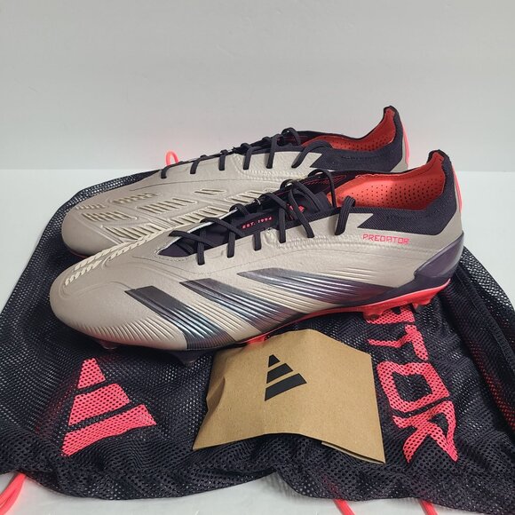 NEW Adidas Predator Elite SG Soccer Cleats ID0913 Size 11 Platinum Metallic main image 8